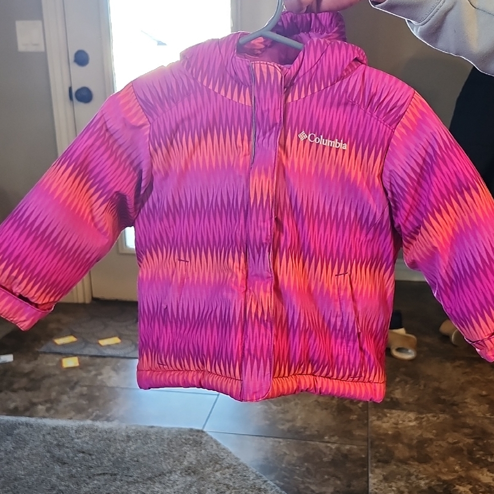 Columbia Kids' Vibrant Pink and Orange Jacket
